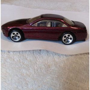 1995 Hot Wheels #264 Lexus SC400, Chrome Lace Spokes Wheels Maroon Candy Red Met